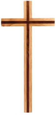 Decorazione di Pasqua in legno - Manufatto a mano - Dimensioni 25x13x2 cm - Superficie liscia - Decorazione di croce in legno