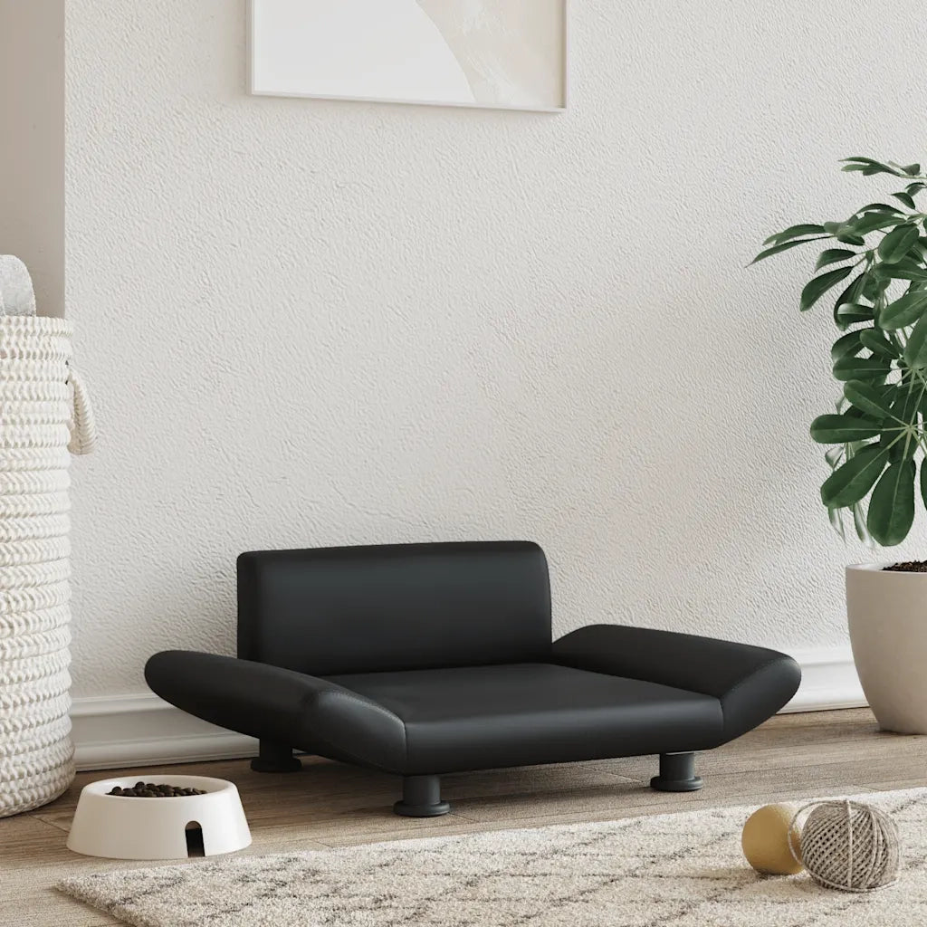 Lettino per Cani Nero 70x45x28 cm in Similpellecod mxl 95247