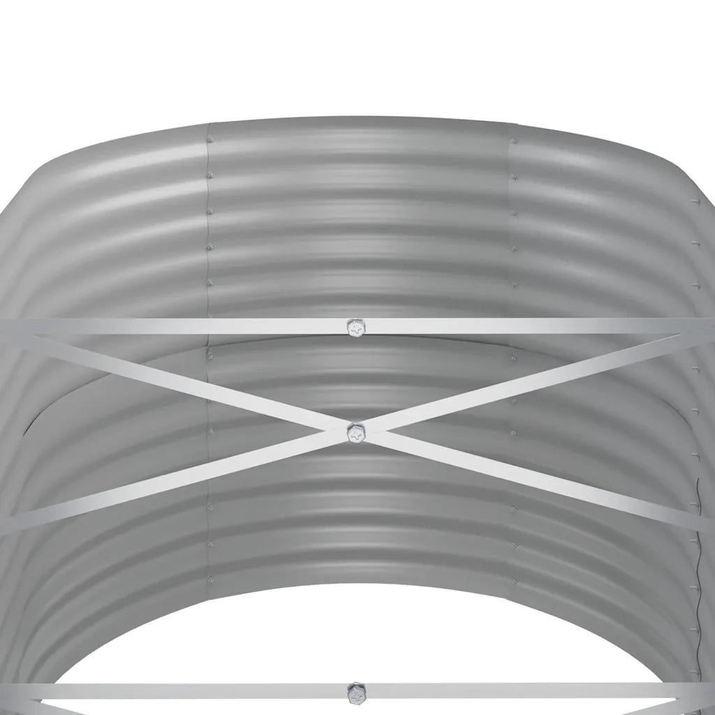 Letto da Giardino in Acciaio Zincato 152x80x68 cm Antracite 318951