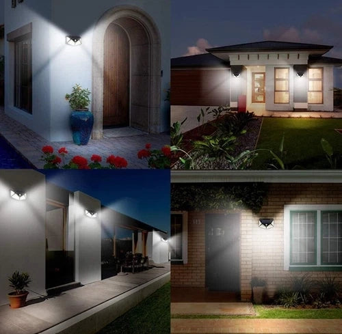 6 Pezzi Faretti 100 LED Faro con Sensore di Movimento Luce LED Lampione Esterno