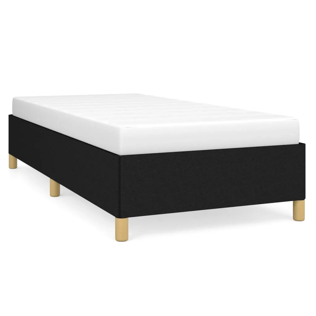 Giroletto senza Materasso Nero 90x190 cm in Tessuto