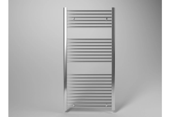 Scaldasalviette termoarredo 120x45 cm (int.40) cromato da bagno tubi dritti ROY