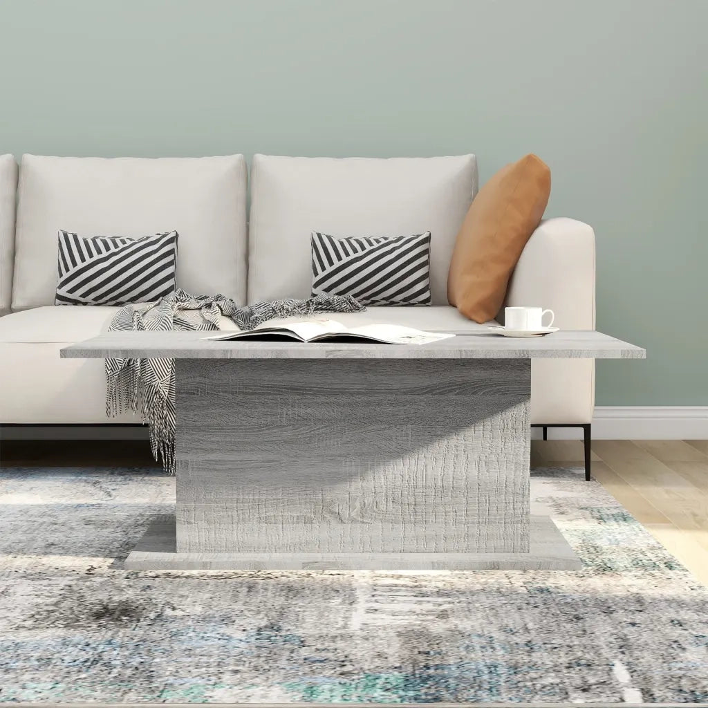 Tavolino da salotto | Tavolino da caff¨¨ | Tavolino da Soggiorno Grigio Sonoma 102x55,5x40 cm in Truciolato