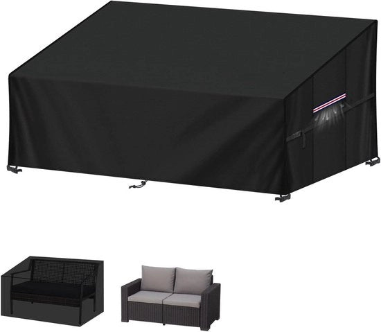 Banchina da Giardino Copertura 420D Tela Oxford 2-3 Posti Divano Lounge Impermeabile - 147x85x80/60cm