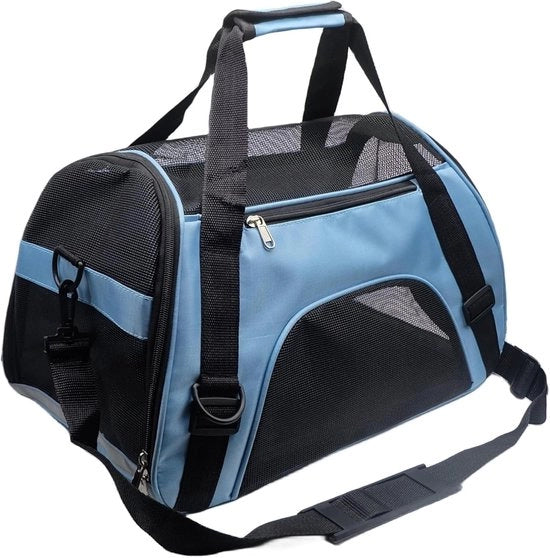 Porta animali - M - 48*26*31CM - adatto per animali domestici fino a 4kg - borsa per animali domestici - borsa medica per gatti - piccola borsa per cani - adatto per gatti piccoli e medi - borsa portatile per animali domestici - borsa pieghevole