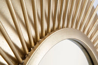 Specchio Eye Glam 75x8x110,5 cm in Ferro e MDF Oro