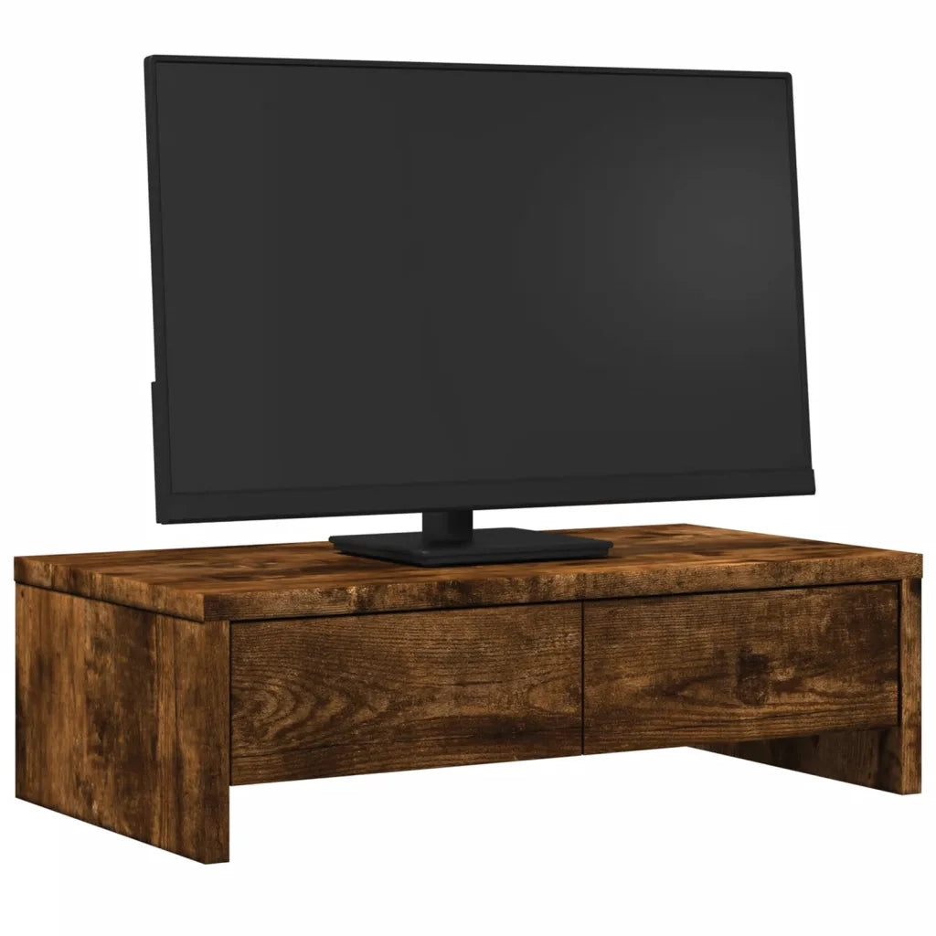 vidaXL Supporto Monitor con Cassetti Rovere 50x27x15 cm in Truciolato