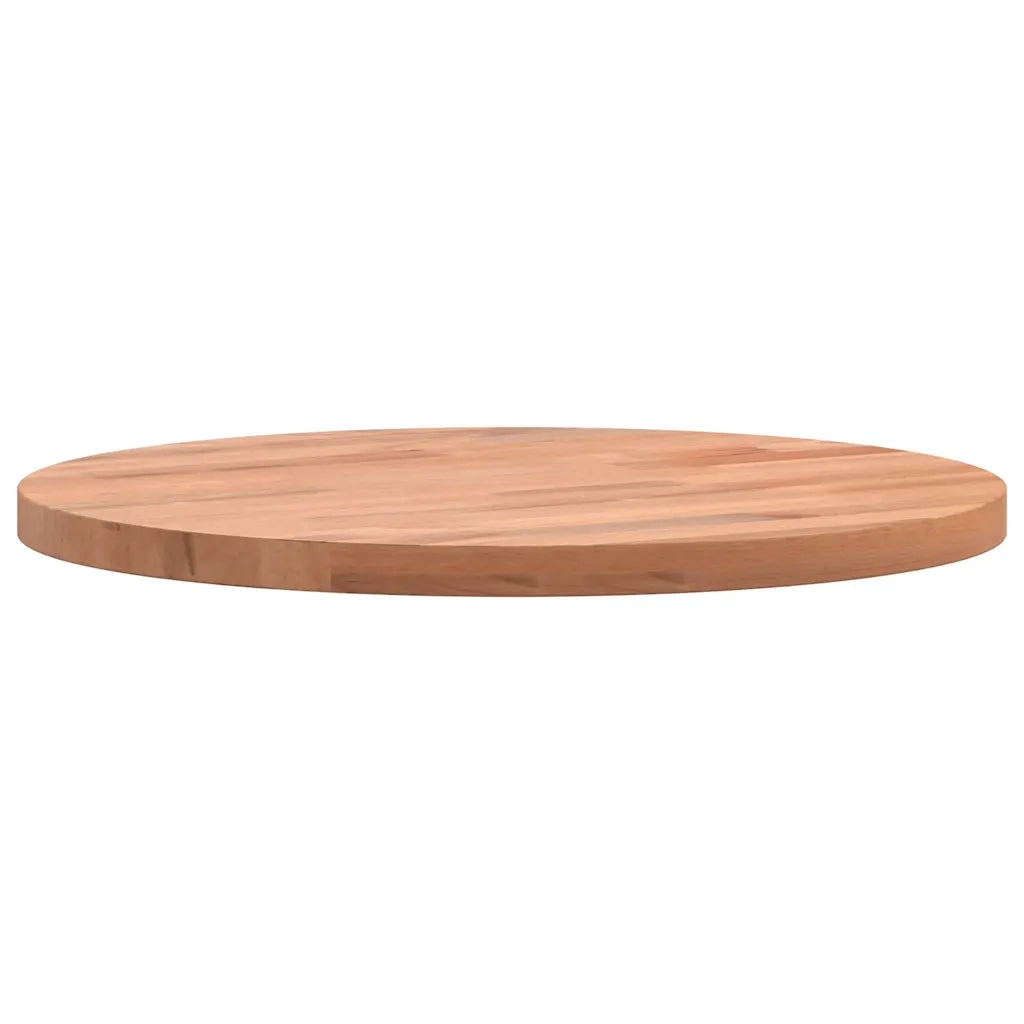 Piano per Tavolo Ø30x1,5 cm Rotondo in Legno Massello di Faggio 355927