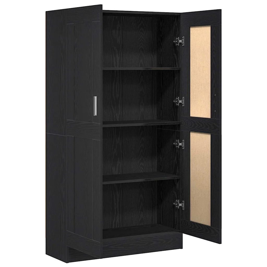 Armadio per Libri Rovere Nero 82,5 x 30,5 x 150 cm 3329275