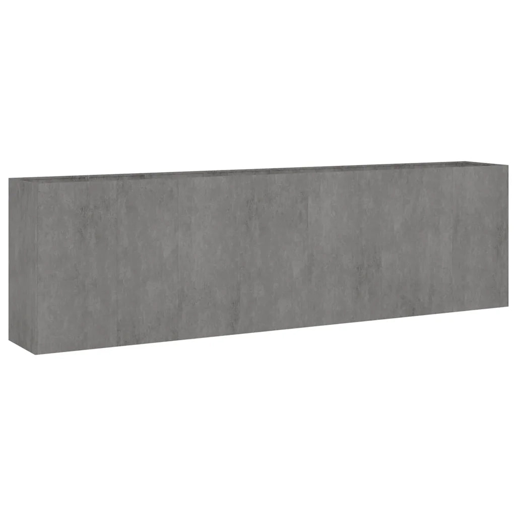 Fioriera | Cassetta per fiori | Vaso Rialzata da Giardino 280x40x80 cm in Acciaio Corten