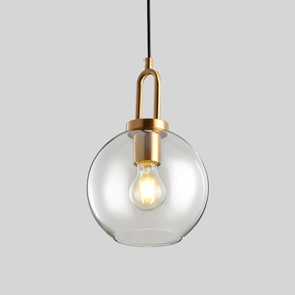 Lampada Da Soffitto Sospensione Sfera Di Vetro 20cm APP629-1CP