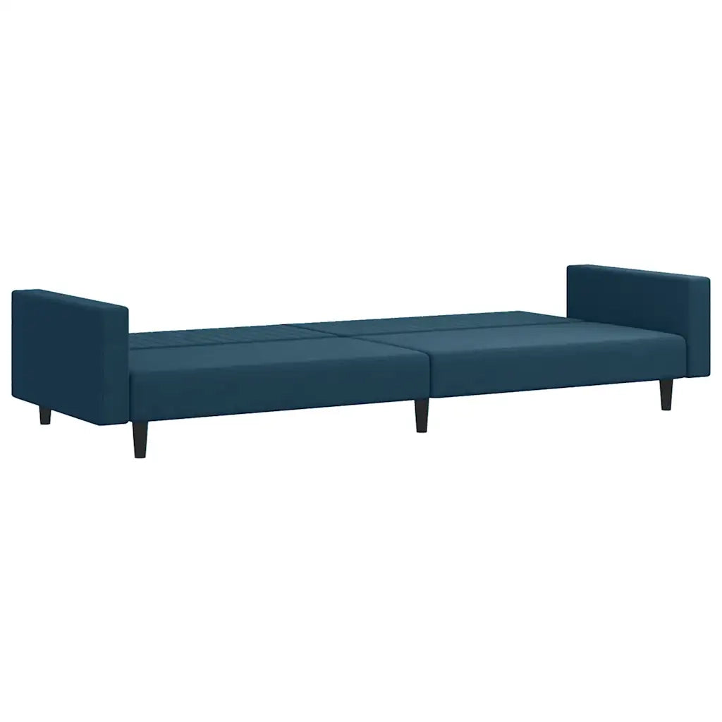 Set di Divani 2 pz Blu in Velluto