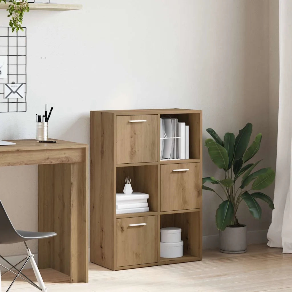 vidaXL Libreria Rovere Artigianale 60,5x30x90 cm in Legno Multistrato