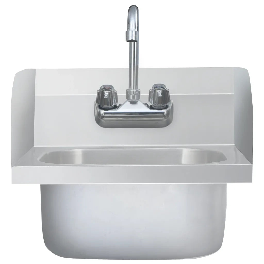 Lavandino-Lavabo-Lavello Commerciale con Rubinetto in Acciaio Inossidabile