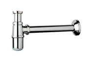 Sifone a bottiglia in ottone cromato senza piletta per lavabo 1?×ø26 TEA