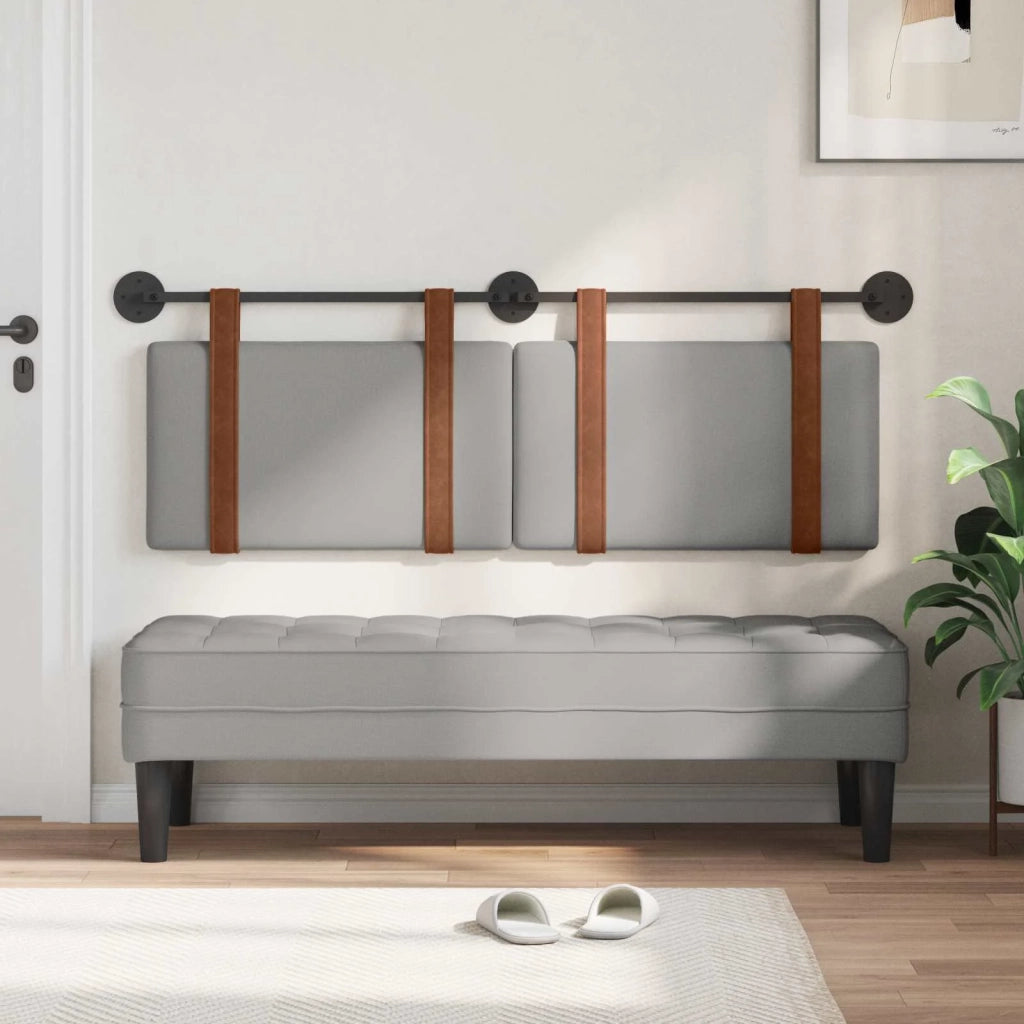 Testata appesa Grigio Nuvola 130 x 55 x 5 cm PU Antico