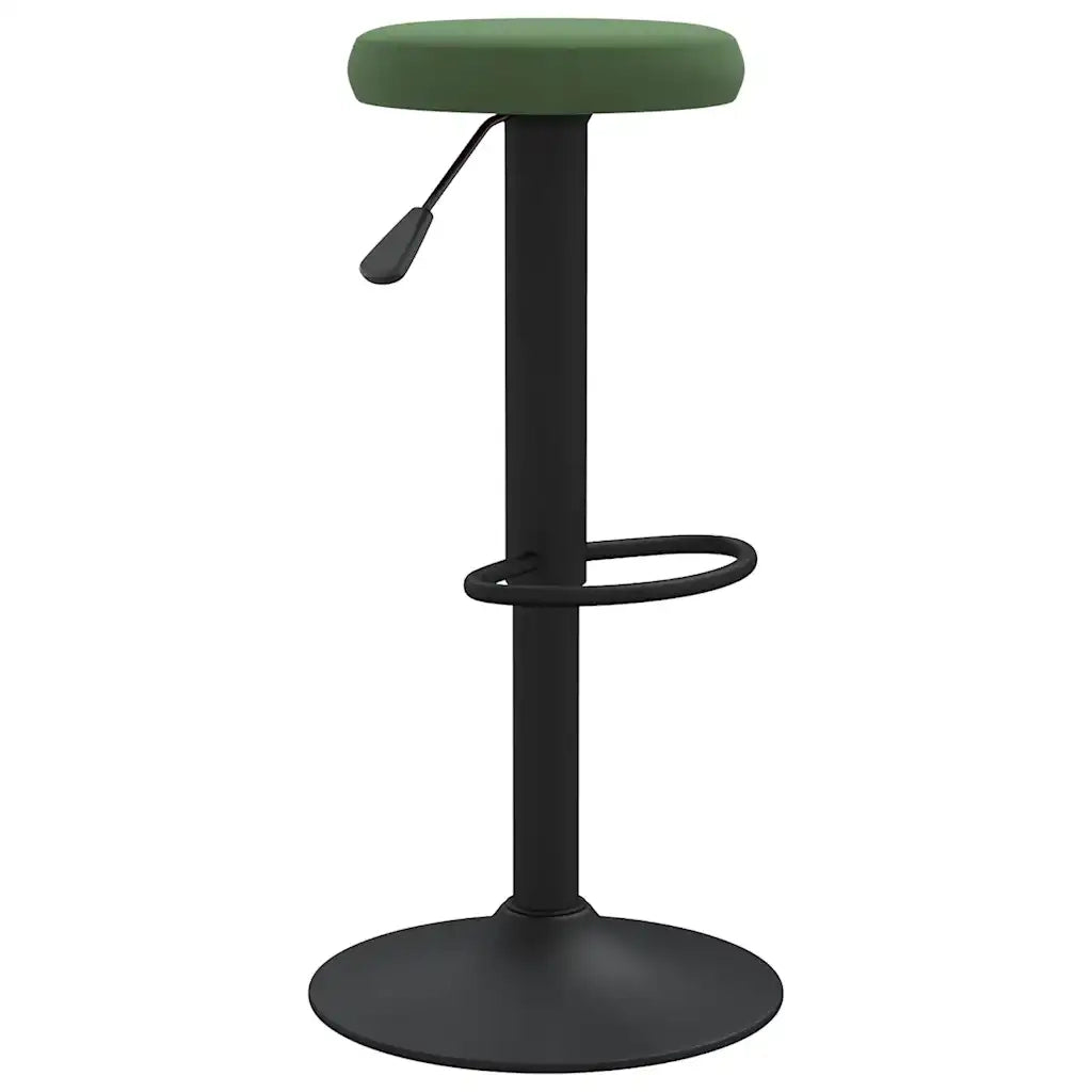 Sgabelli da Bar 2 pz Verde Scuro in Velluto 333146