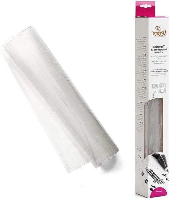 Mat antiaderente trasparente 40 x 60 cm - per forno e barbecue