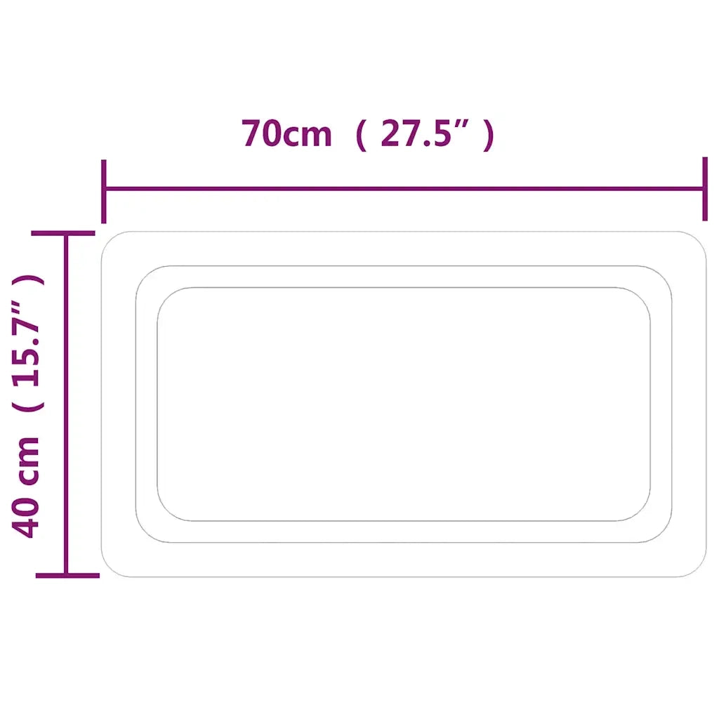 Specchio da Bagno con Luci LED 70x40 cm cod mxl 67687