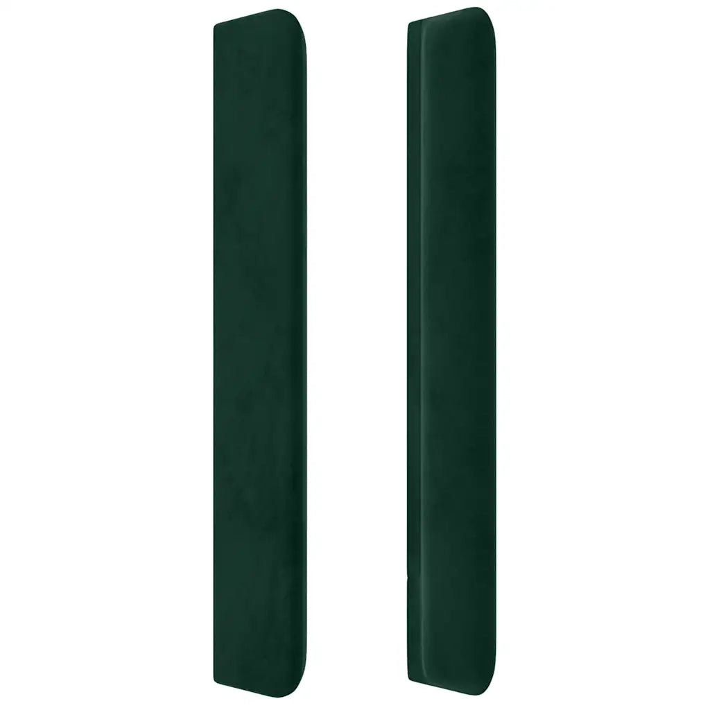 Testiera ad Orecchio Verde Scuro 203x16x118/128 cm in Velluto cod mxl 52833