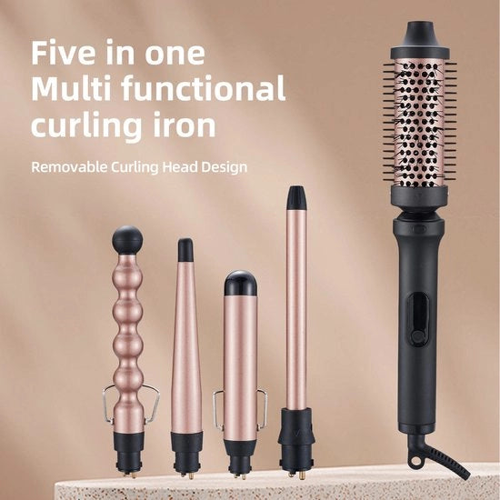 Set di stile per capelli ondulati con multifunzionale rullatore per capelli ondulati