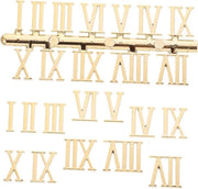Set di numeri per orologio da parete creativo - Numeri di orologio da sostituire in stile romano - DIY - Numeri in plastica dorata