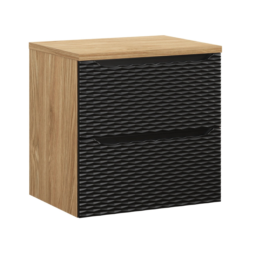 Set mobili bagno 60 cm con piano Ocean Black 60 x 1401 x 46 cm