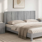 Testiera da Muro ALKMAAR Sonoma grigio Legno ingegnerizzato 896291