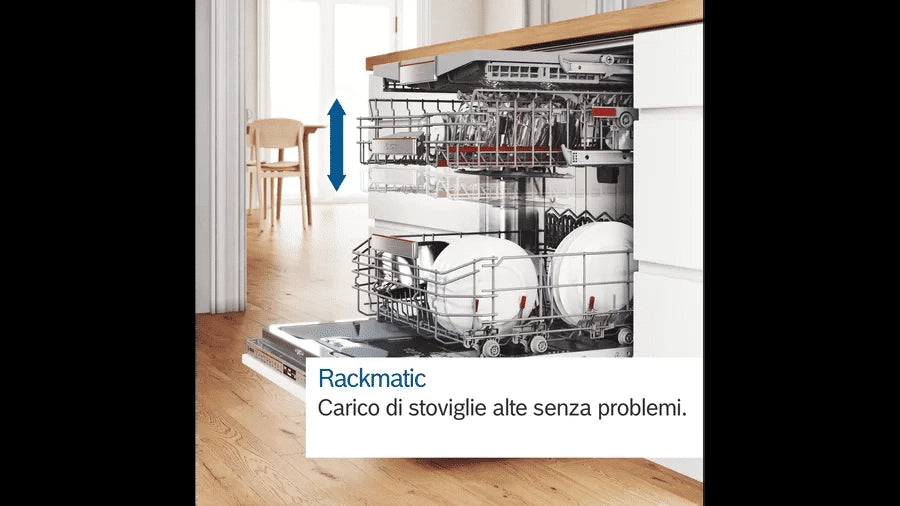 Bosch Serie 8 SMV8YCX02E Lavastoviglie da incasso a scomparsa totale 60 cm Classe A