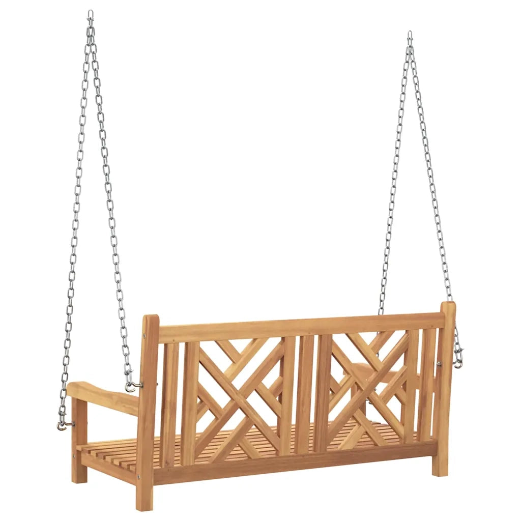 vidaXL Panchina a Dondolo Altro Marrone 114 x 60 x 64 cm