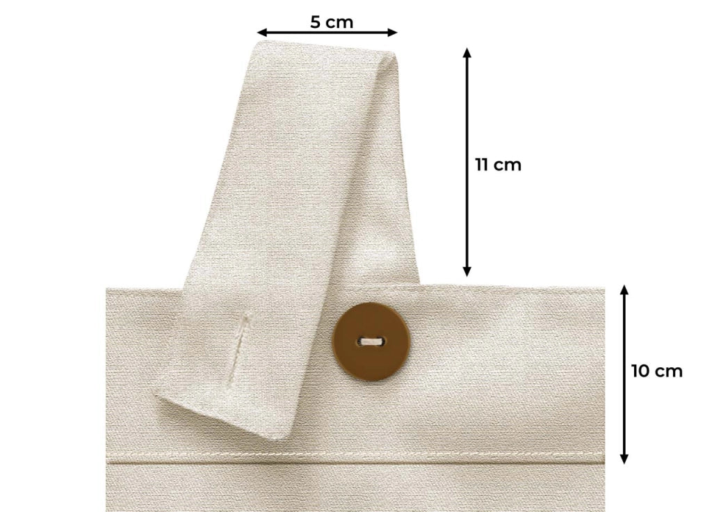 Tenda Gazebo 160x270 Per Esterno Passanti Con Bottoni Springfield Tinto Unita - Springfield - Panna