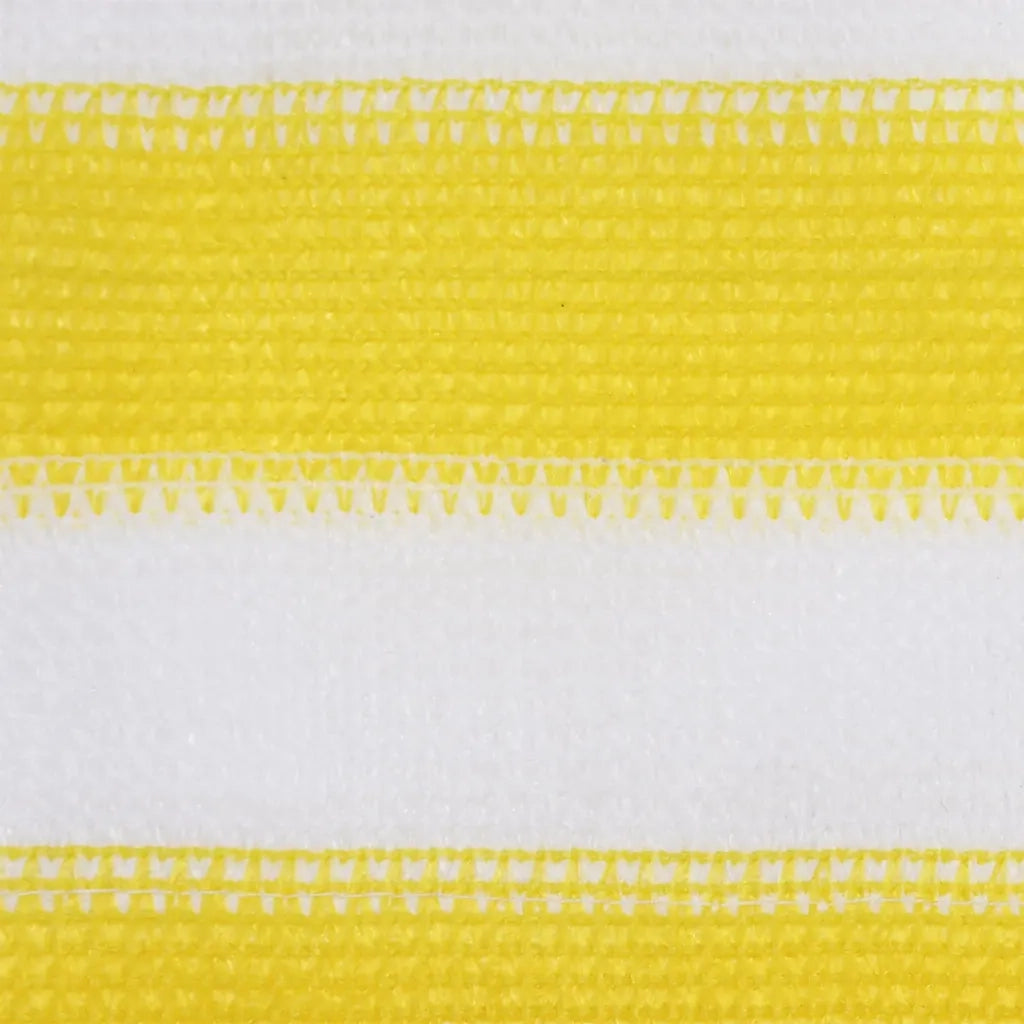 Paravento da Balcone Giallo e Bianco 120x500 cm in HDPE 310882