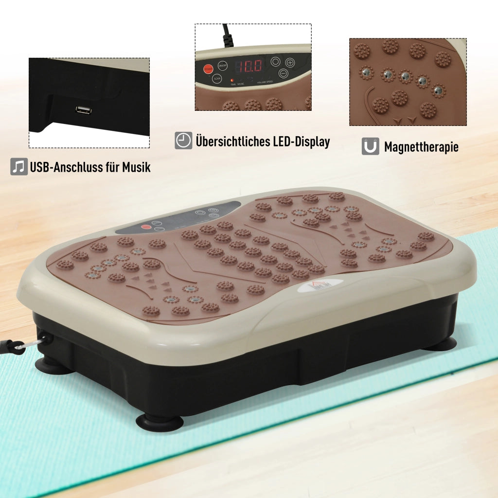 Vibrationsplatte Vibrationstrainer ¨C zephmum ¨C LED-Anzeige USB-Lautsprecher Fernbedienung