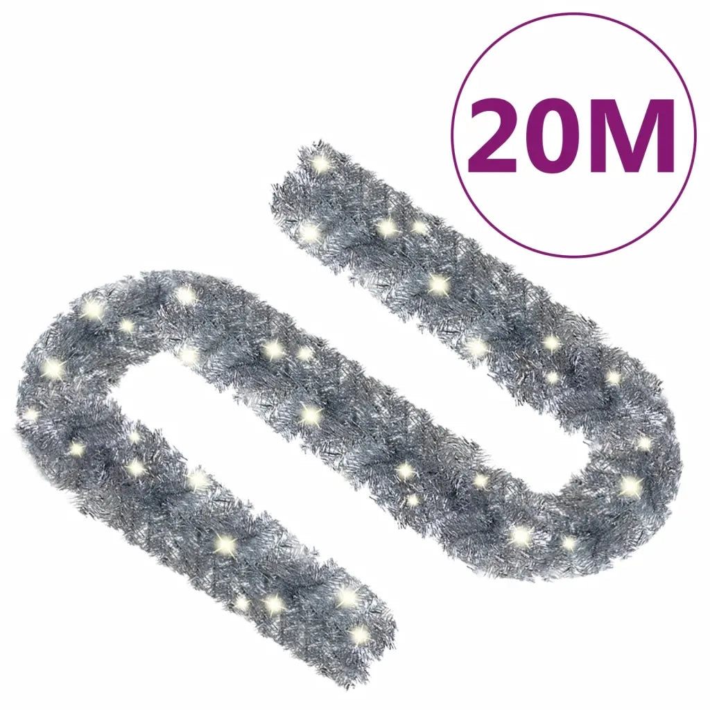 Ghirlanda Natalizia con Luci a LED 20 m Argento CFW5062936