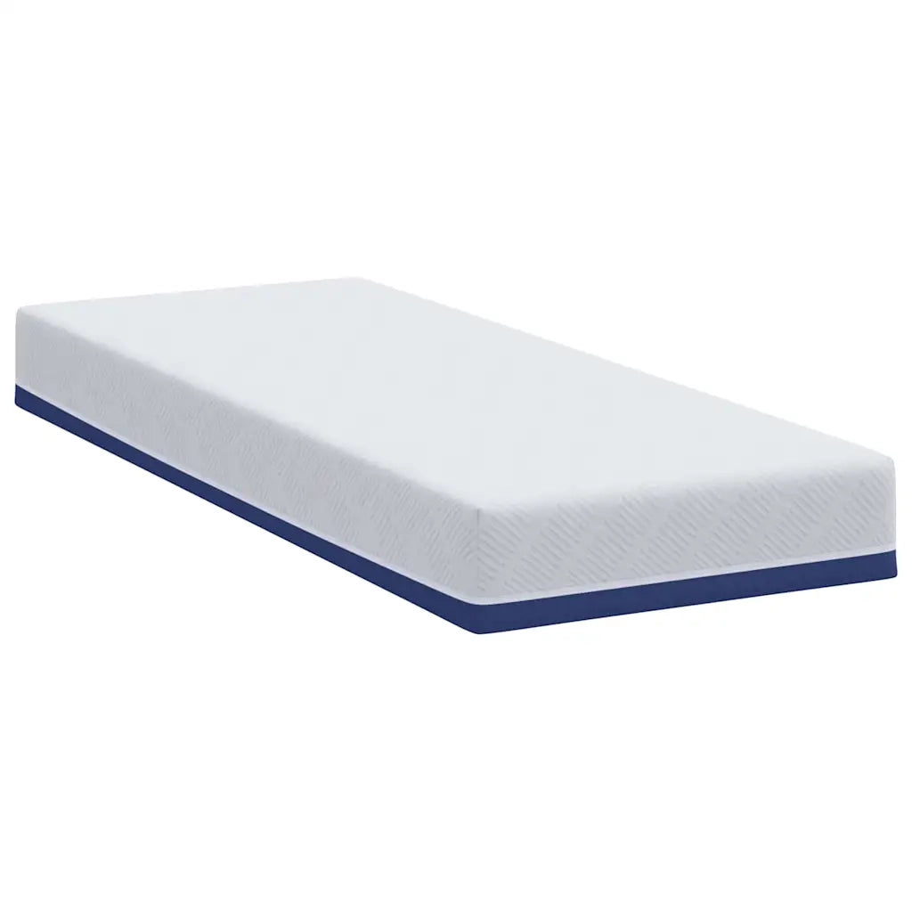 vidaXL Materasso Bianco e Blu 80 x 200 cm Schiuma