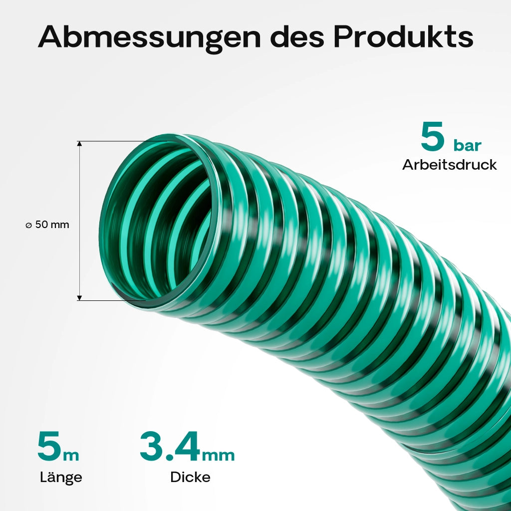 Tubo per laghetti 5m Ø 50mm (2") - Made in Europe