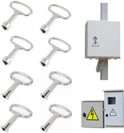 Set di chiavi multifunzionali a 8 pezzi con leva a tre punte - accessori per pompieri - chiave a leva robusta con zinkatura - progettata in forma compatta - set di chiavi