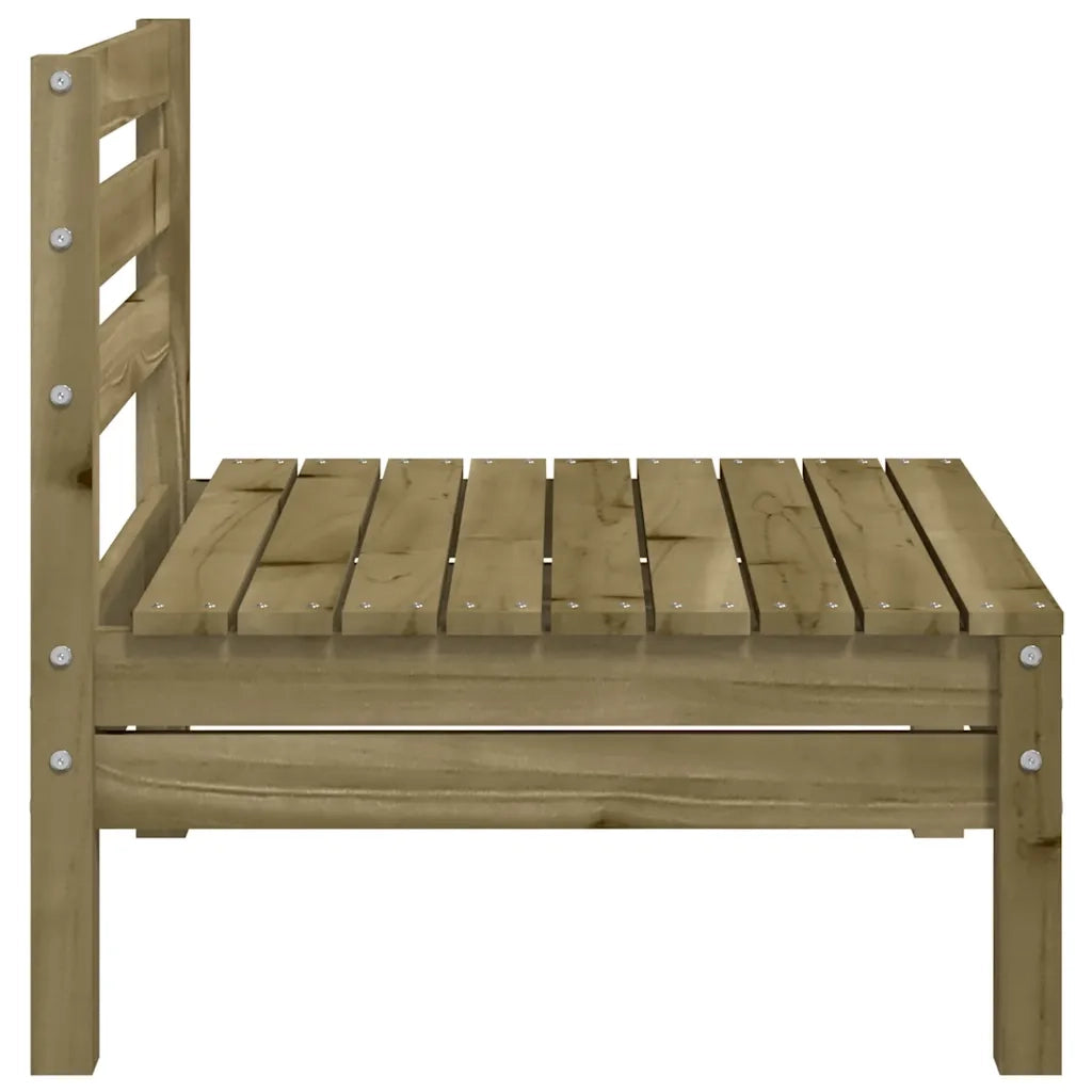 Divano da esterno-Divani Senza Braccioli da Giardino 4pz Legno di Pino Impregnato