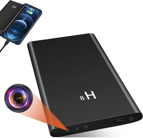 Batteria Portatile Mini 5000mAh - Registrazione Continua 20 Ore - Risoluzione 1080P HD - Visione Notturna - Sensore di Movimento