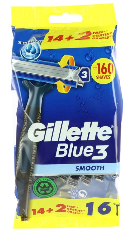 GILLETTE BLUE 3 RASOIO SMOOTH 160 RASATE 14+2