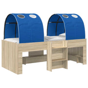 Letto con Tunnel 3 pz Rovere Sonoma e Blu Legno ingegnerizzato 3423565