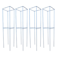 Set 4 Sostegni per Piante 20x20xH86,5 cm in Acciaio Zincato Agrati