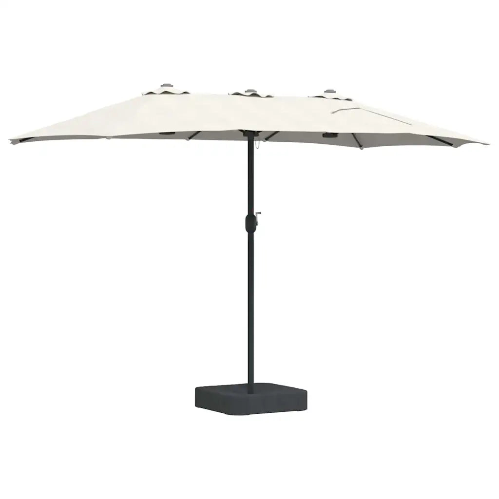 Ombrello da giardino Sabbia 385 x 209 x 244 cm 42003275