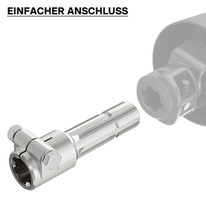 Boccola albero cardanico 160 mm Attacco albero scanalato 1 3/8" 6D Albero uscita 1 3/8" 6D Trattore