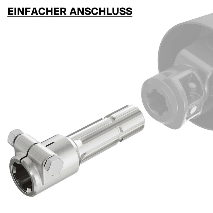 Boccola albero cardanico 160 mm Attacco albero scanalato 1 3/8" 6D Albero uscita 1 3/8" 6D Trattore