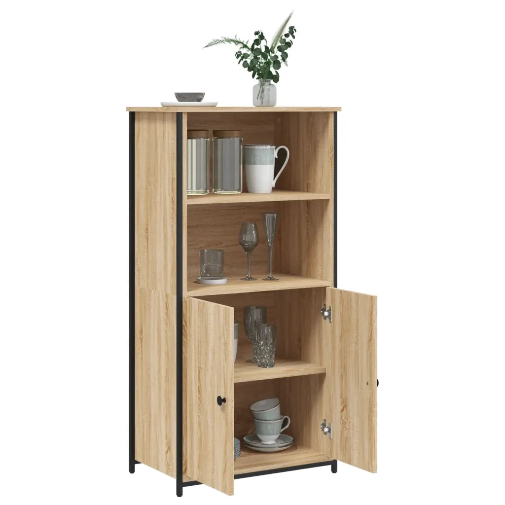 Credenza Rovere Sonoma 62x36x121,5 cm in Legno Multistrato 834211