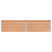 Fioriere | Cassetta per fiori | Letto rialzato da giardino Marrone 250 x 50 x 54 cm