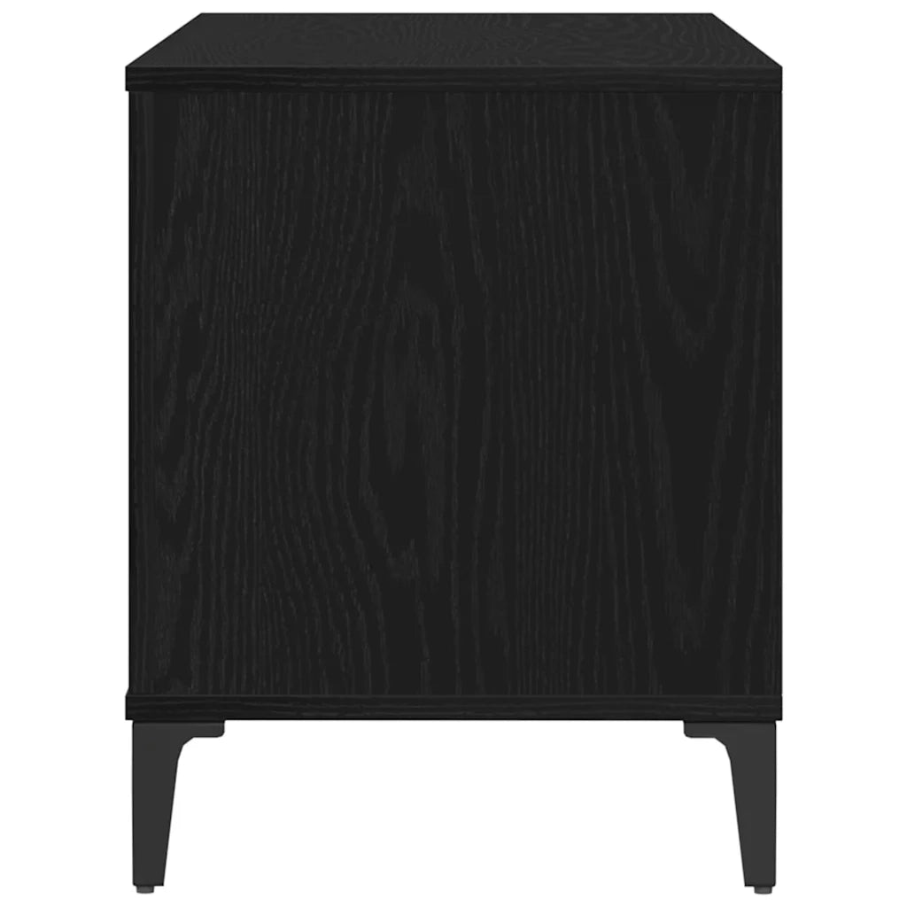 Mobile porta vinili Rovere Nero 100 x 38 x 48 cm CFW3493063