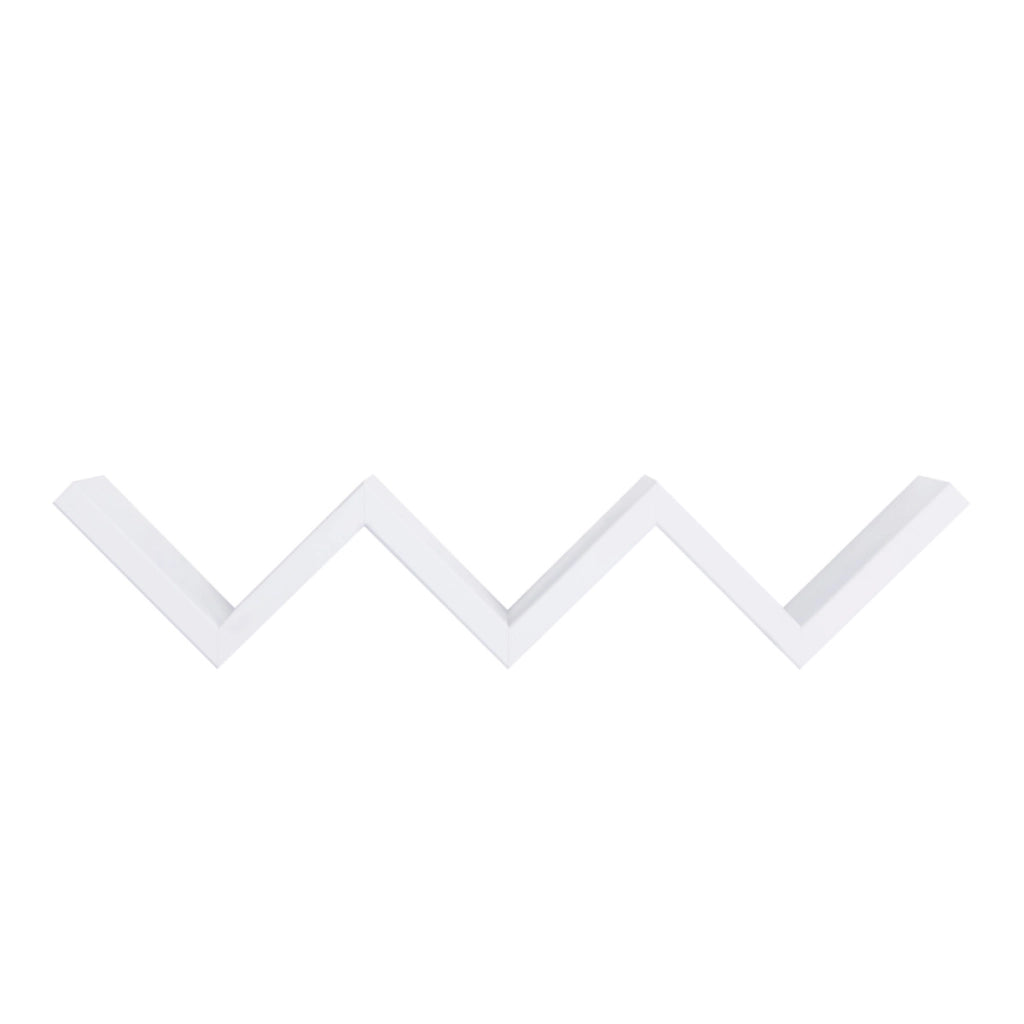 Mensola da Muro Modello SAETTA, Mensola Cameretta, Mensola da Parete, 57x11 p15.5 cm. Finitura  BIANCO - MADE IN ITALY