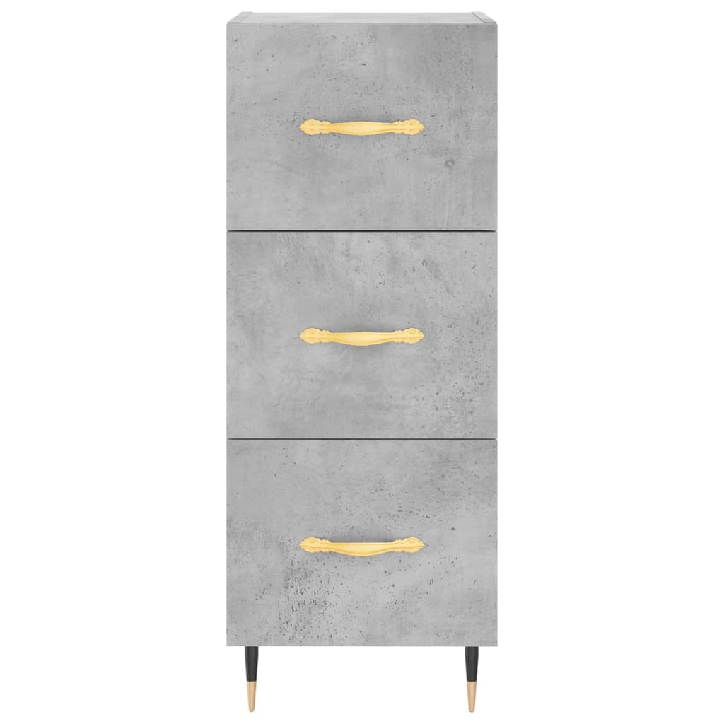 Buffet credenza cassettiera mobiletto mobile contenitore organizer per cucina soggiorno salotto 34,5 x 34 x 90 cm legno ingegnerizzato grigio 02_0031919